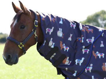 Shires Tempest Original Neck Cover- Lite (0g) - Alpaca Print